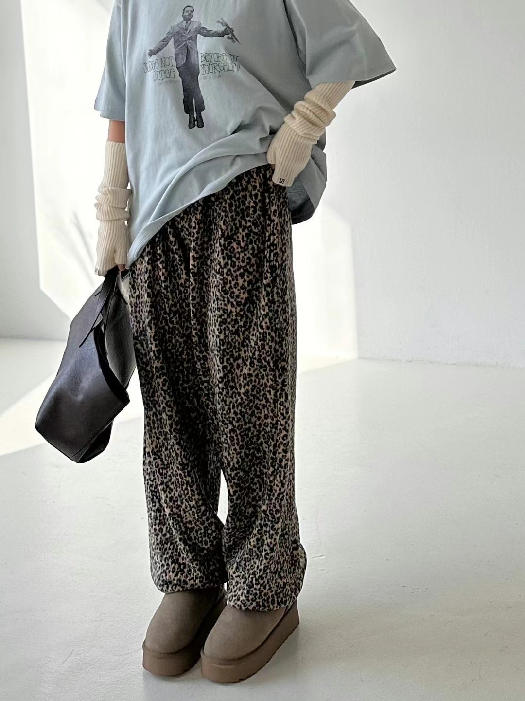 DRESS U韓國直郵女裝新款職業推薦真品熱賣休閑休閑褲加絨DRESS U休閑褲