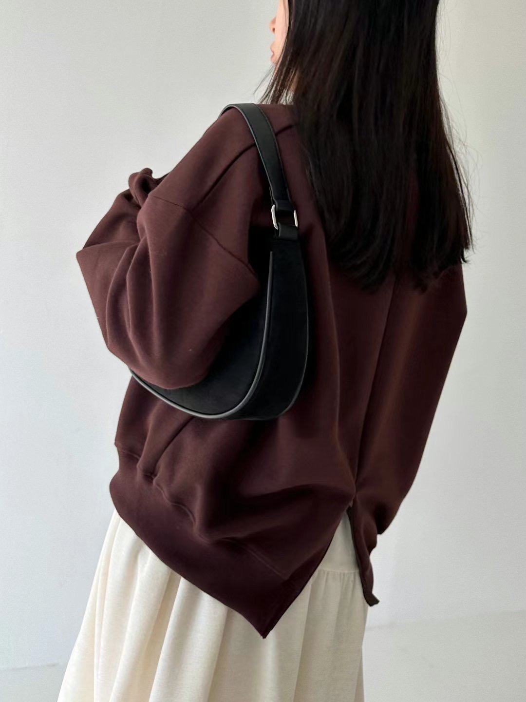 DRESS U直郵韓國代購女裝新款人氣推薦24秋冬衛衣拉絨拉鏈DRESS U衛衣