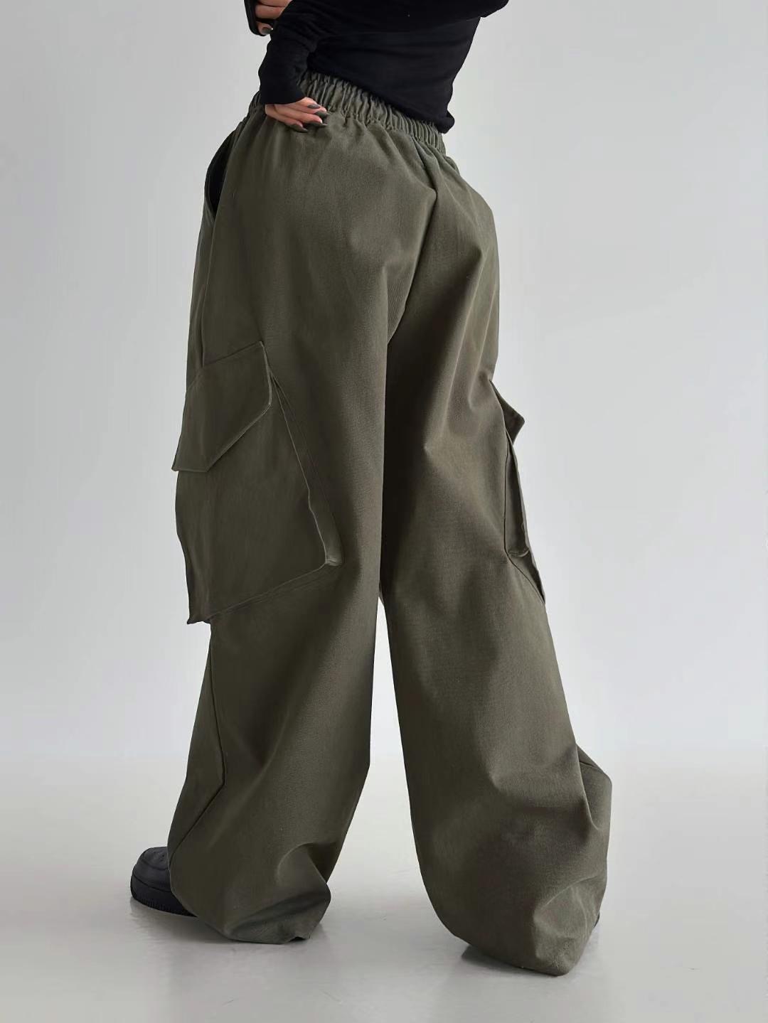 BUSTLING直郵韓國代購女裝新款真品熱賣人氣休閑褲拉絲拉絨BUSTLING休閑褲