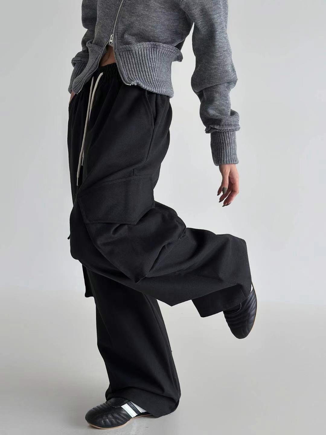 BUSTLING直郵韓國代購女裝新款真品熱賣人氣休閑褲拉絲拉絨BUSTLING休閑褲