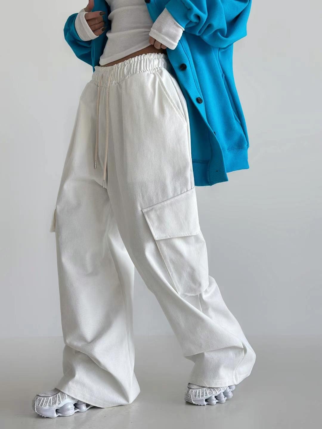 BUSTLING直郵韓國代購女裝新款真品熱賣人氣休閑褲拉絲拉絨BUSTLING休閑褲