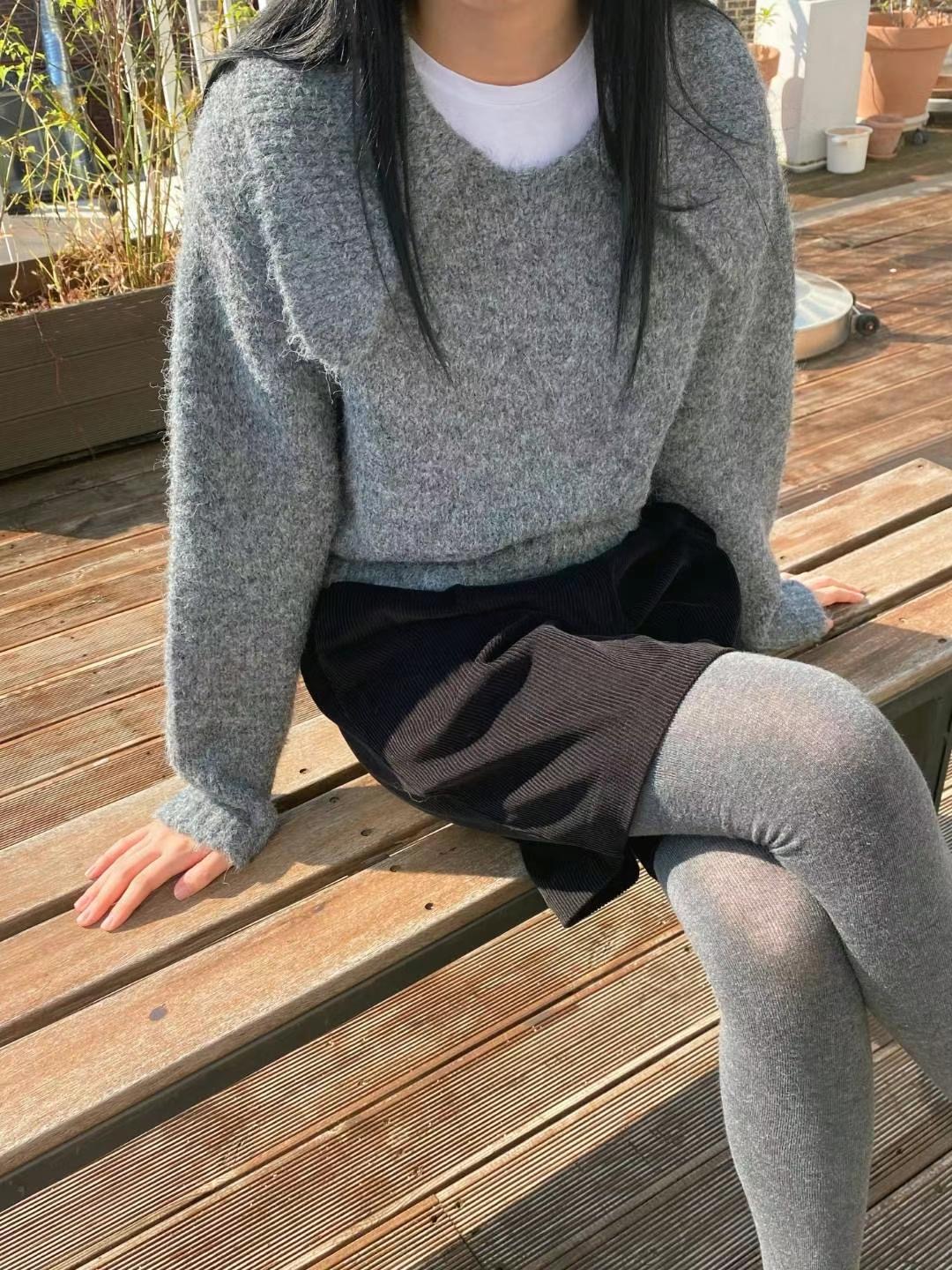 M.STORY韓國直郵東大門實拍女裝新品推薦時尚休閑真品針織衫M.STORY針織衫