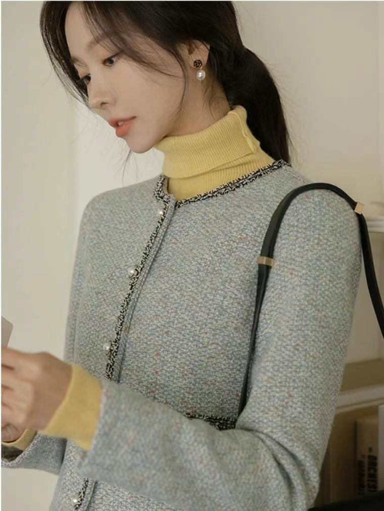 GUNNY GIRLS韓國直郵東大門實拍女裝新款時尚人氣夾克花呢GUNNY GIRLS夾克