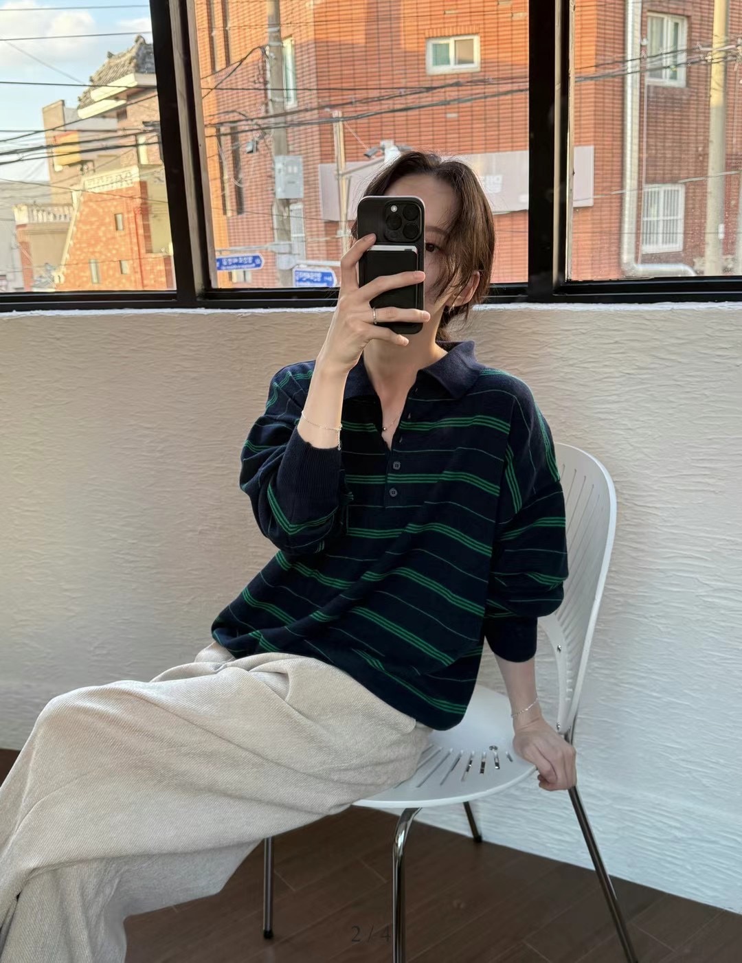 ALL OF US韓國直郵東大門代購女裝新款人氣24秋冬長袖T恤ALL OF US長袖T恤