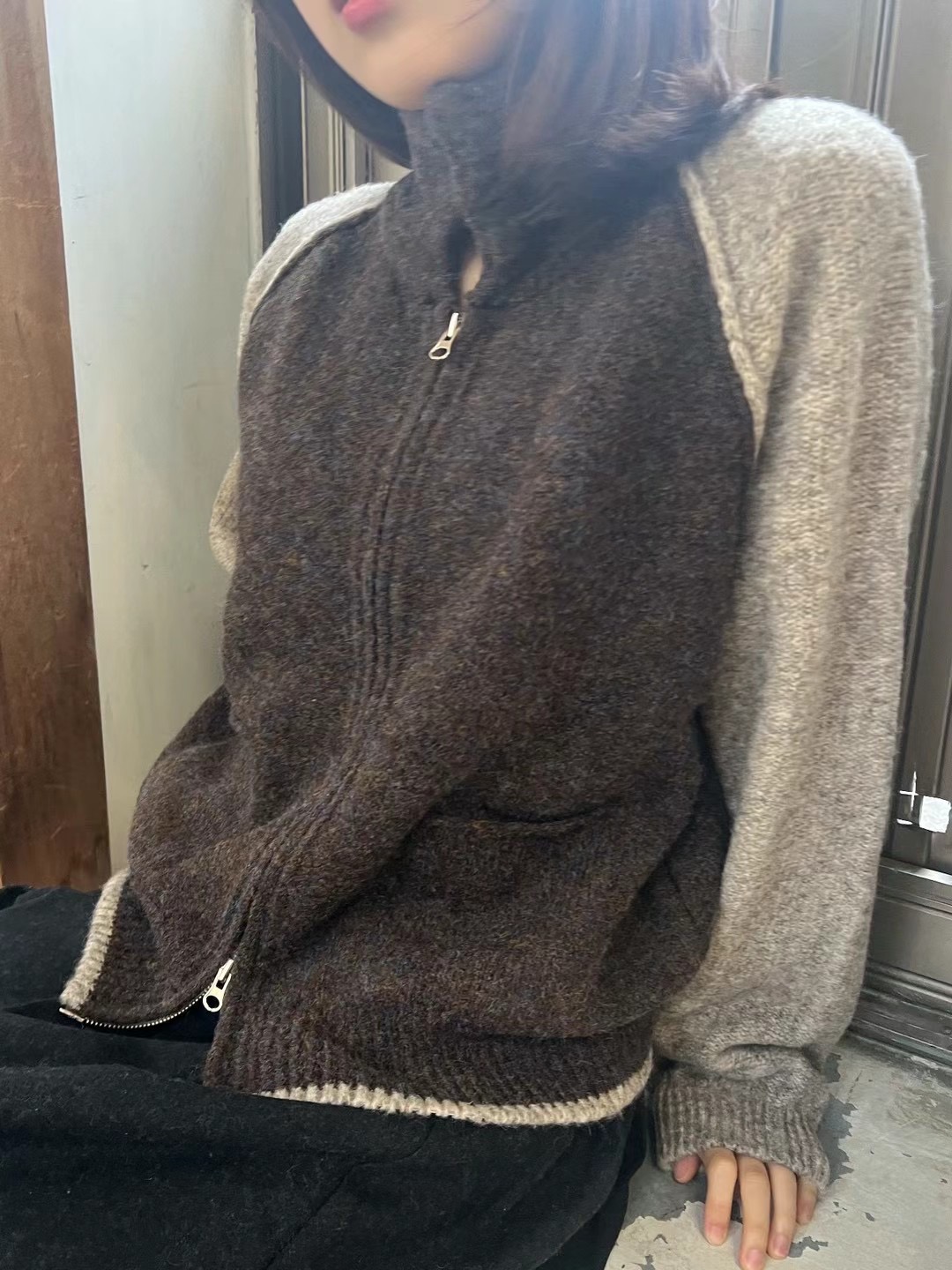 ALL OF US韓國直郵東大門實拍女裝新品熱賣推薦24秋冬針織衫ALL OF US針織衫