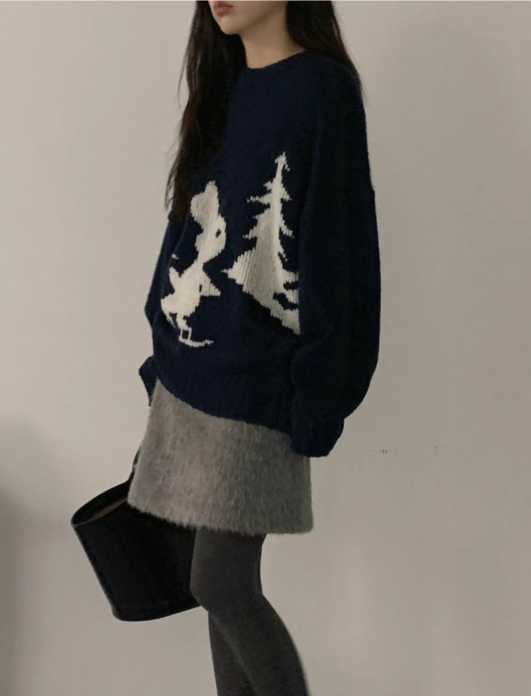 ALL OF US韓國直郵女裝新品職業時尚熱賣休閑人氣24秋冬毛衣ALL OF US毛衣