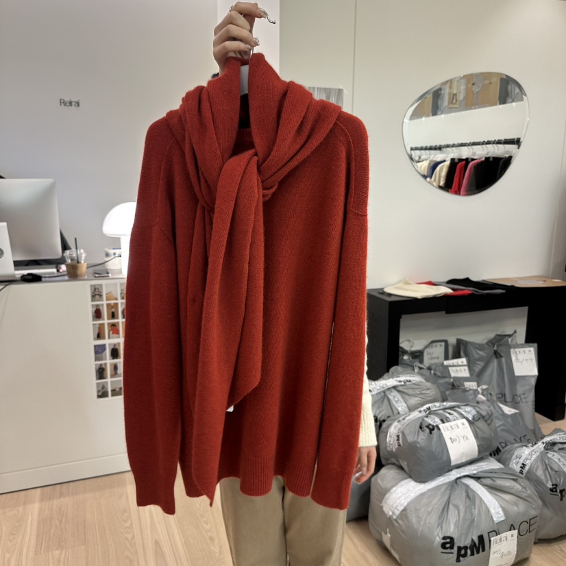 THE COVER韓國代購女士新款人氣推薦24秋夏圍巾披肩披肩浣熊Reirai圍巾/披肩圖色1