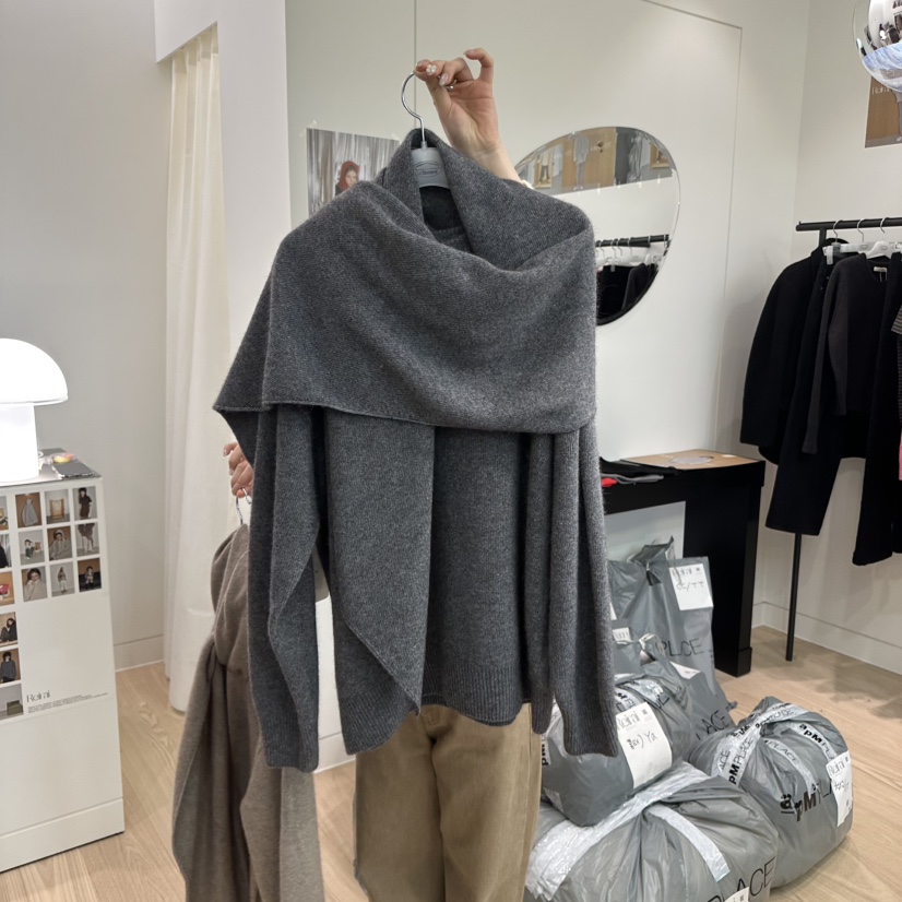 THE COVER韓國代購女士新款人氣推薦24秋夏圍巾披肩披肩浣熊Reirai圍巾/披肩圖色3