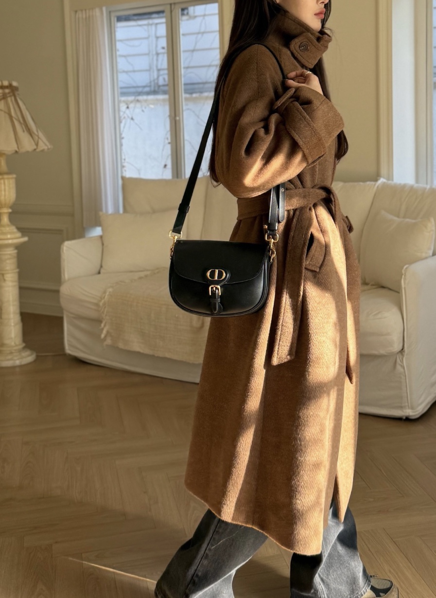 de goyou韓國代購女裝新款24秋夏休閑職業推薦熱賣中長款大衣WATER MELON中長款大衣