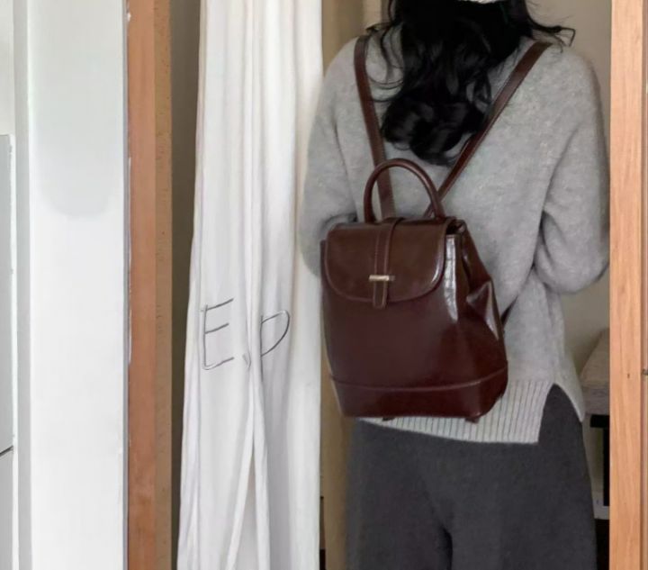 TROUVAILLE東大門代購女裝新品人氣時尚推薦24秋夏雙肩背包TROUVAILLE雙肩背包