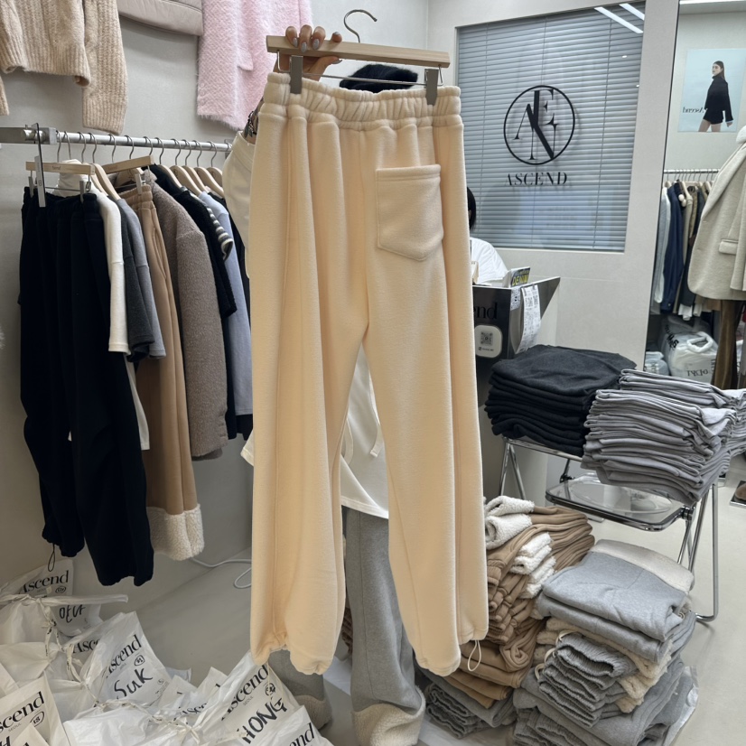 ASCEND東大門實拍女士新品24秋夏職業時尚熱賣休閑褲羊毛拉絨ASCEND休閑褲