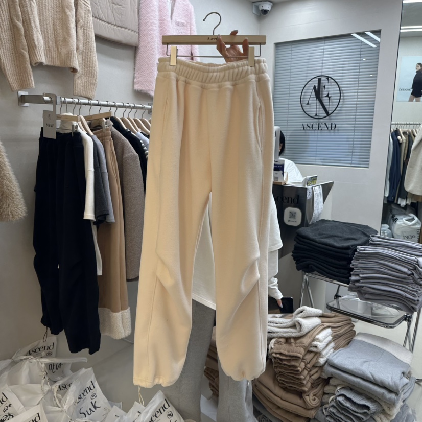 ASCEND東大門實拍女士新品24秋夏職業時尚熱賣休閑褲羊毛拉絨ASCEND休閑褲圖色2