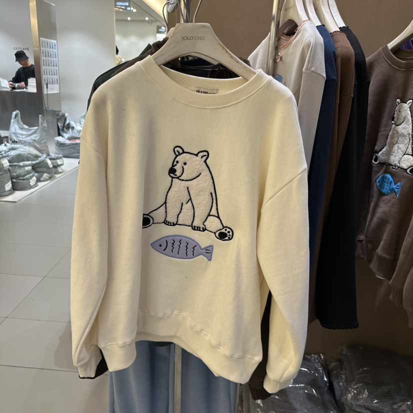 SOLOUNO東大門實拍女裝新款職業24秋夏人氣推薦真品衛衣拉絨URBANE-P衛衣圖色1