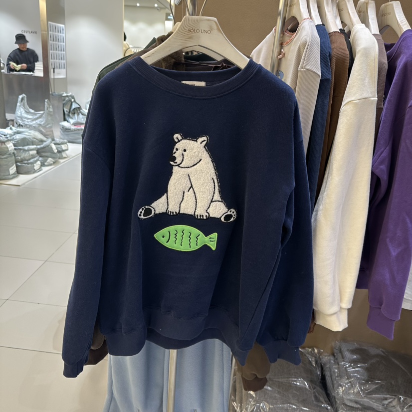 SOLOUNO東大門實拍女裝新款職業24秋夏人氣推薦真品衛衣拉絨URBANE-P衛衣圖色4