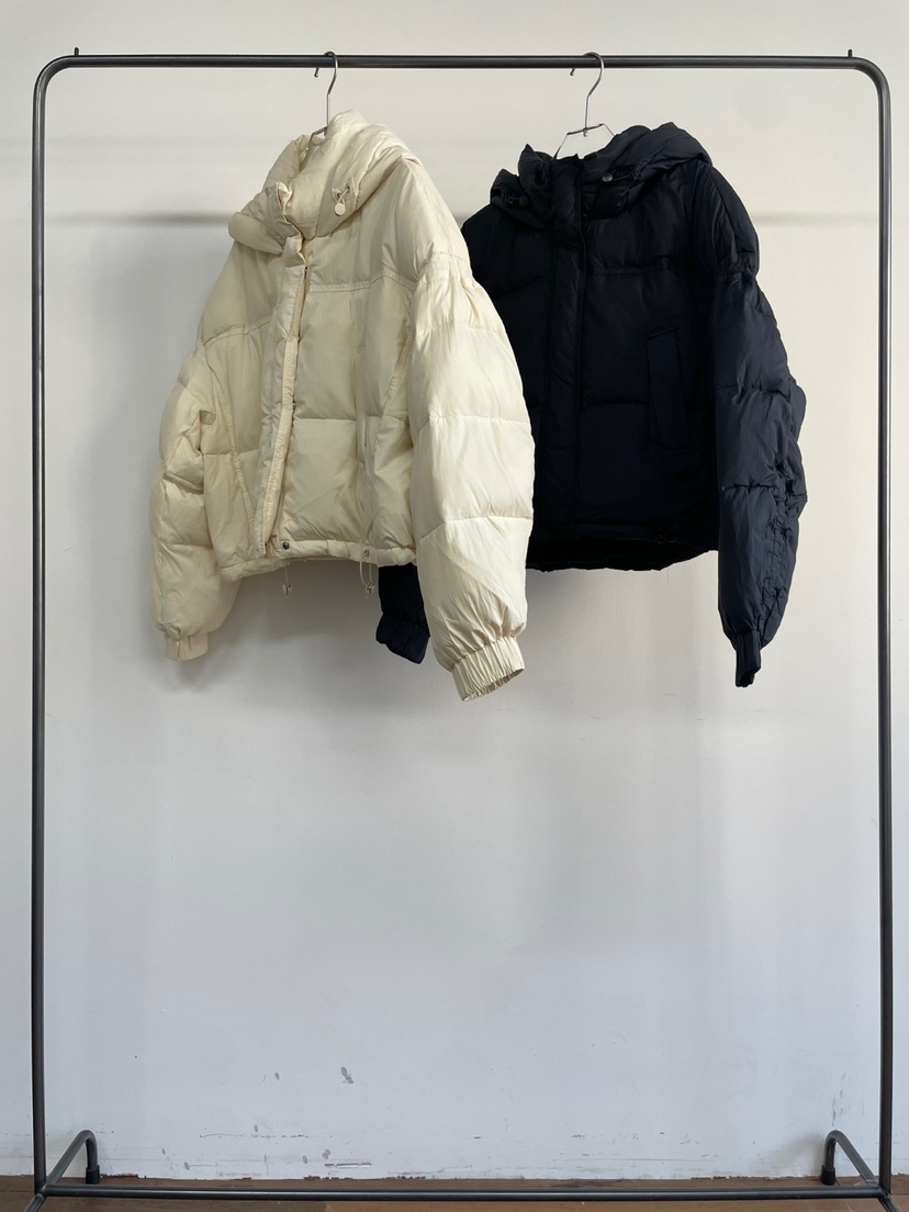 TEXTURE東大門代購女裝新款休閑職業熱賣24秋夏人氣短款棉服待定短款棉服