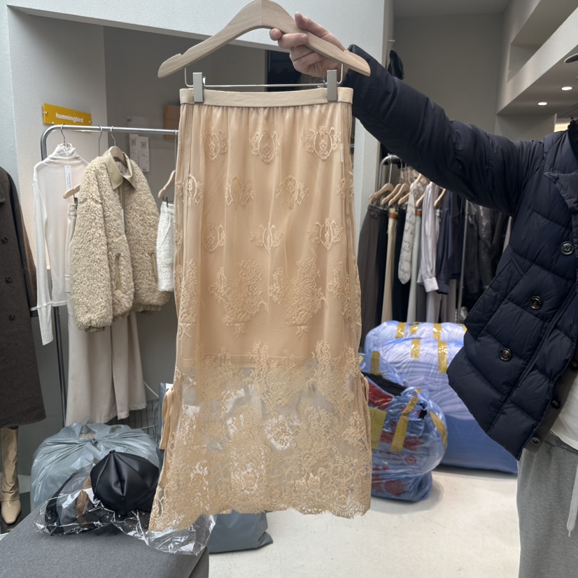 humming bird東大門代購女士新款熱賣休閑推薦24秋夏真品長裙HUMMING BIRD長裙