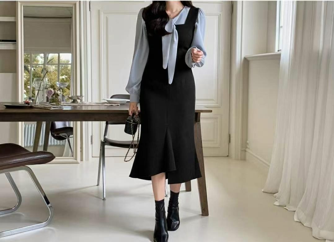 MERCY韓國直郵東大門代購女裝新款人氣推薦休閑24秋冬連衣裙MERCY連衣裙