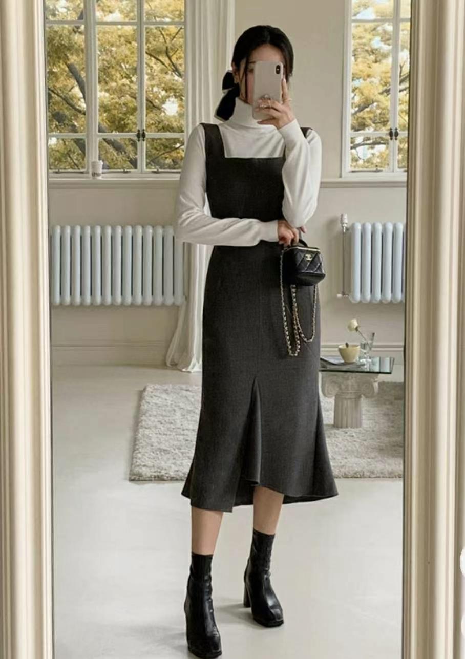 MERCY韓國直郵東大門代購女裝新款人氣推薦休閑24秋冬連衣裙MERCY連衣裙圖色1