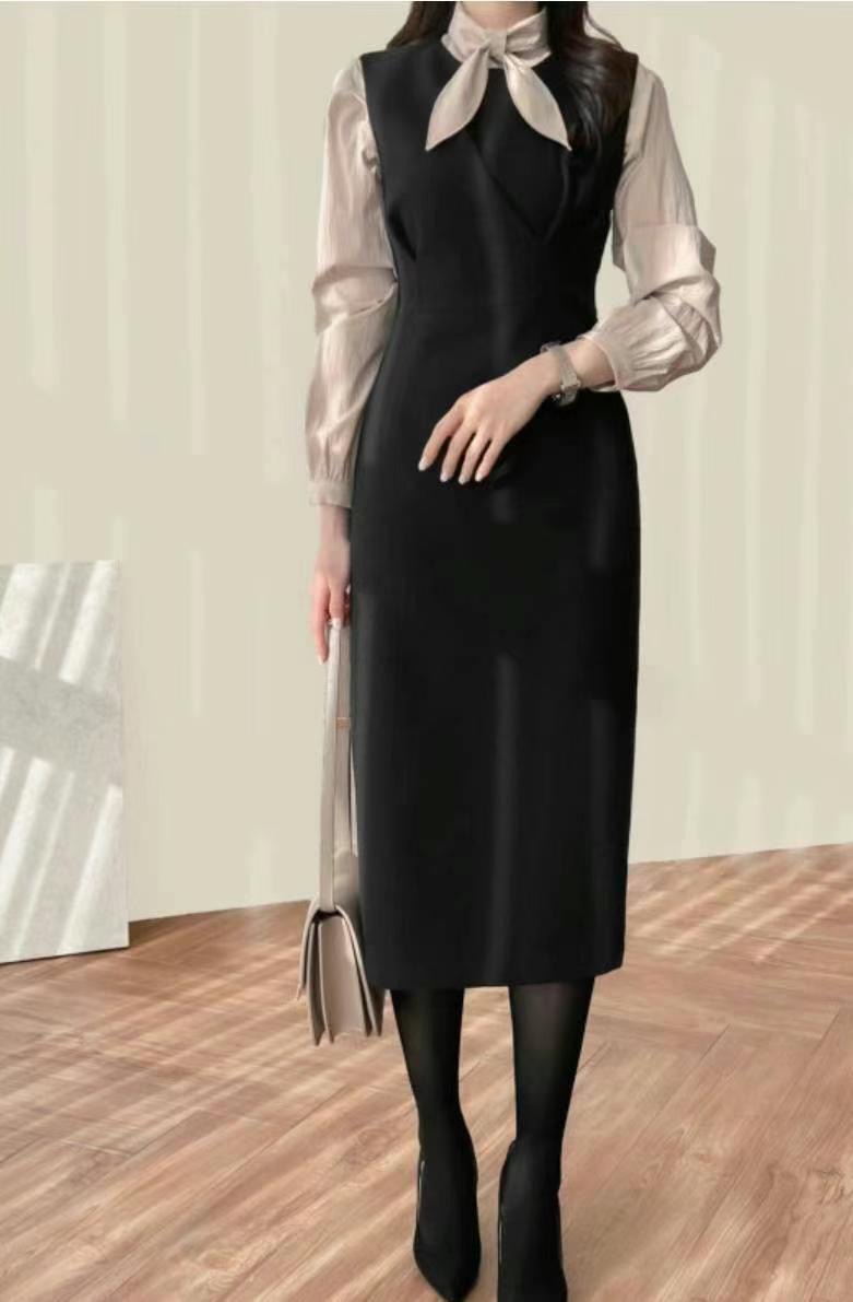 MERCY直郵韓國代購女裝新款休閑時尚推薦人氣真品24秋冬連衣裙MERCY連衣裙圖色2