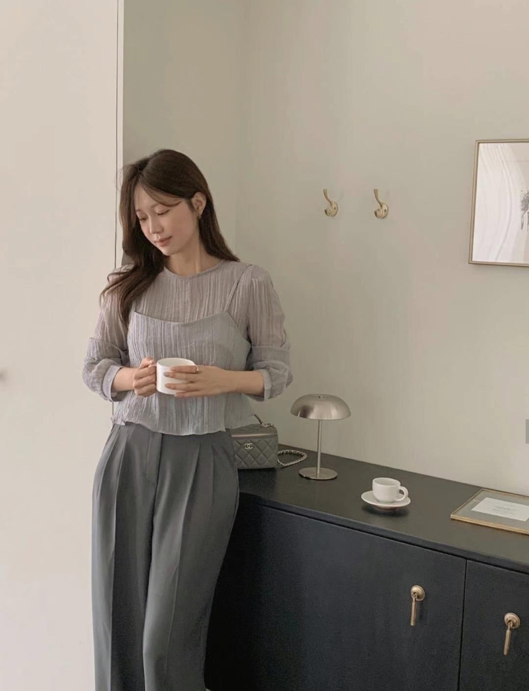 MERCY韓國直郵東大門代購女裝新品時尚職業真品熱賣套裝雙層MERCY套裝