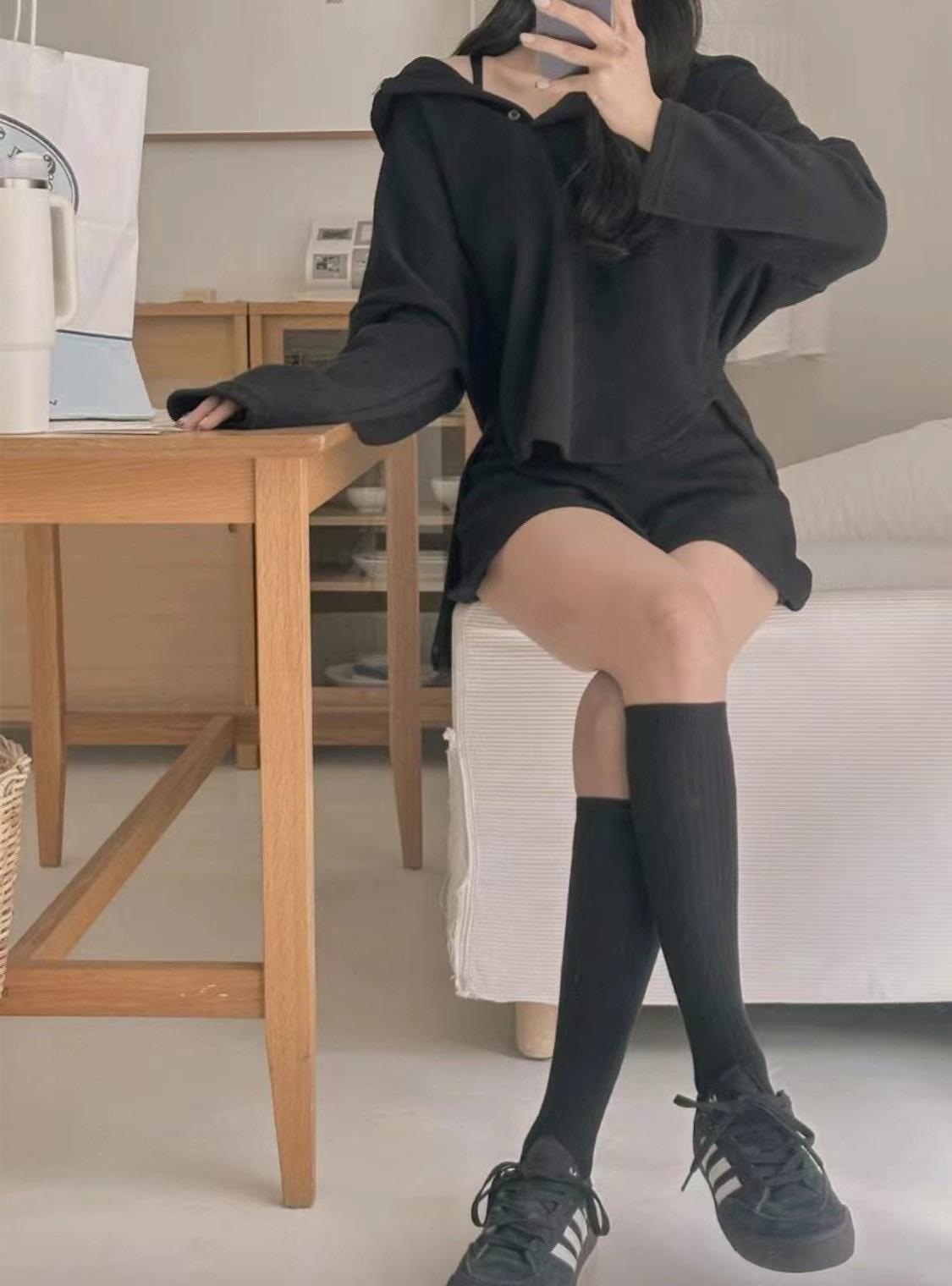 BLACK LINE韓國直郵東大門實拍女裝新款休閑人氣職業時尚套裝BLACK LINE套裝圖色2