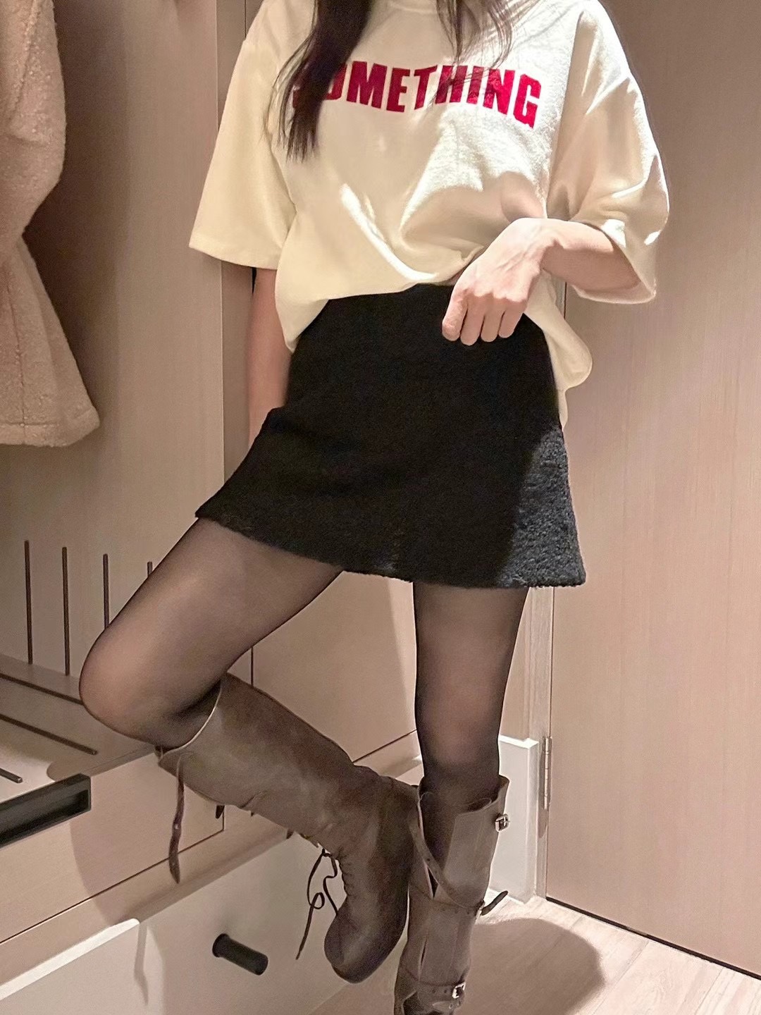 BLACK LINE韓國直郵女裝新款熱賣真品推薦休閑24秋冬時尚裙褲BLACK LINE裙褲圖色1