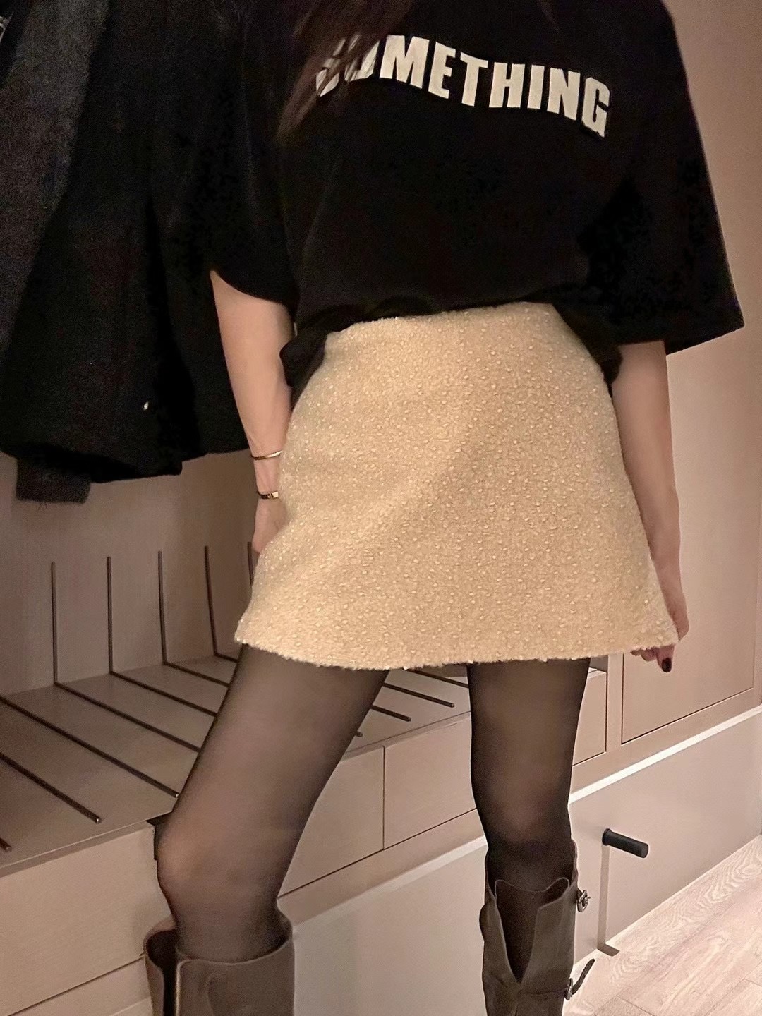 BLACK LINE韓國直郵女裝新款熱賣真品推薦休閑24秋冬時尚裙褲BLACK LINE裙褲圖色2