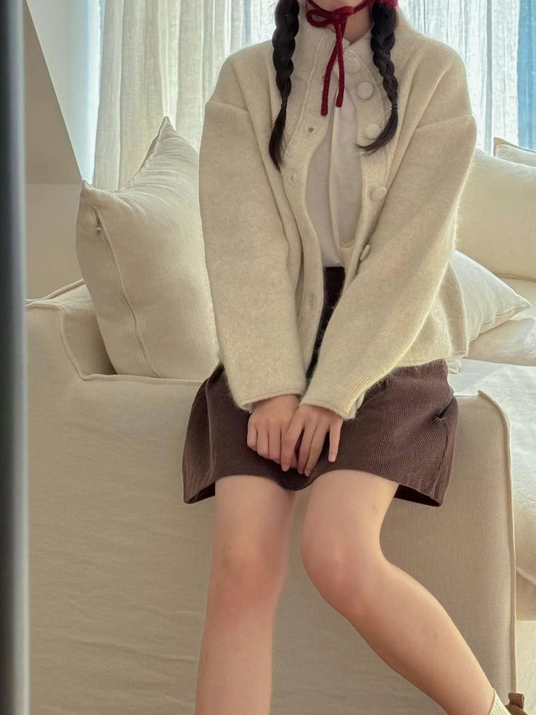 THERE BY-데얼 바이-T直郵韓國代購女裝新品真品針織衫羊毛狐貍THERE BY針織衫