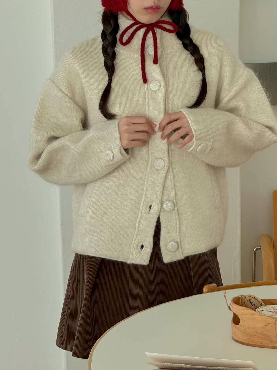 THERE BY-데얼 바이-T直郵韓國代購女裝新品真品針織衫羊毛狐貍THERE BY針織衫圖色3