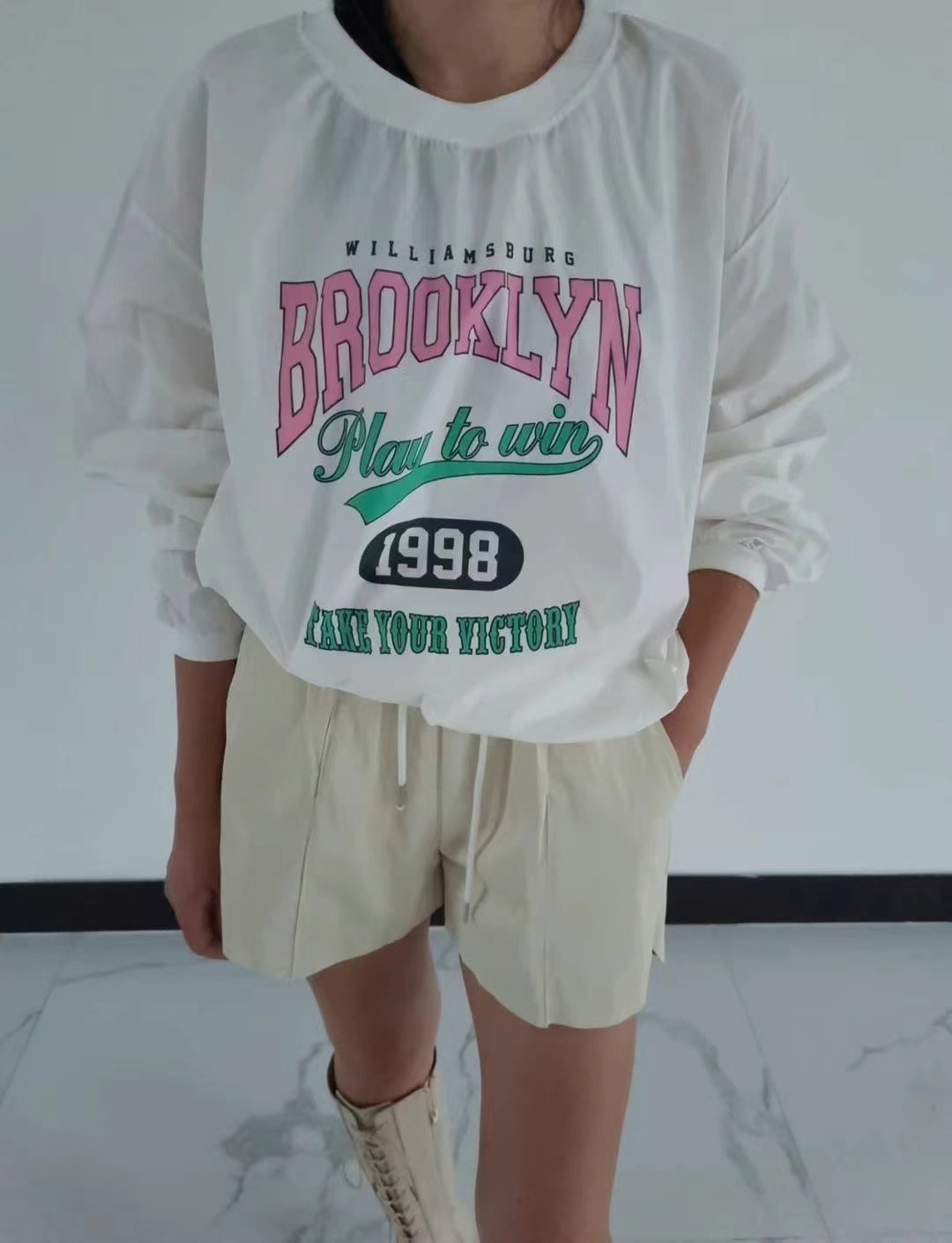 COTTONFACTORY韓國直郵東大門實拍女裝新款人氣時尚長袖T恤COTTONFACTORY長袖T恤