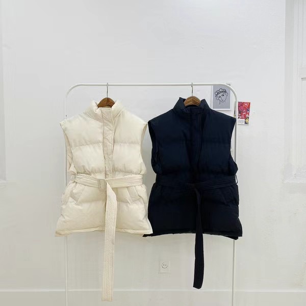 COTTONFACTORY韓國直郵東大門代購女裝新款時尚真品馬甲含腰帶COTTONFACTORY馬甲