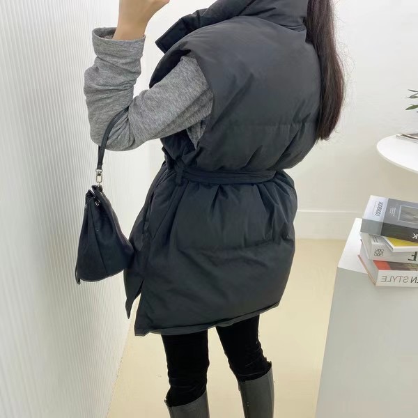 COTTONFACTORY韓國直郵東大門代購女裝新款時尚真品馬甲含腰帶COTTONFACTORY馬甲