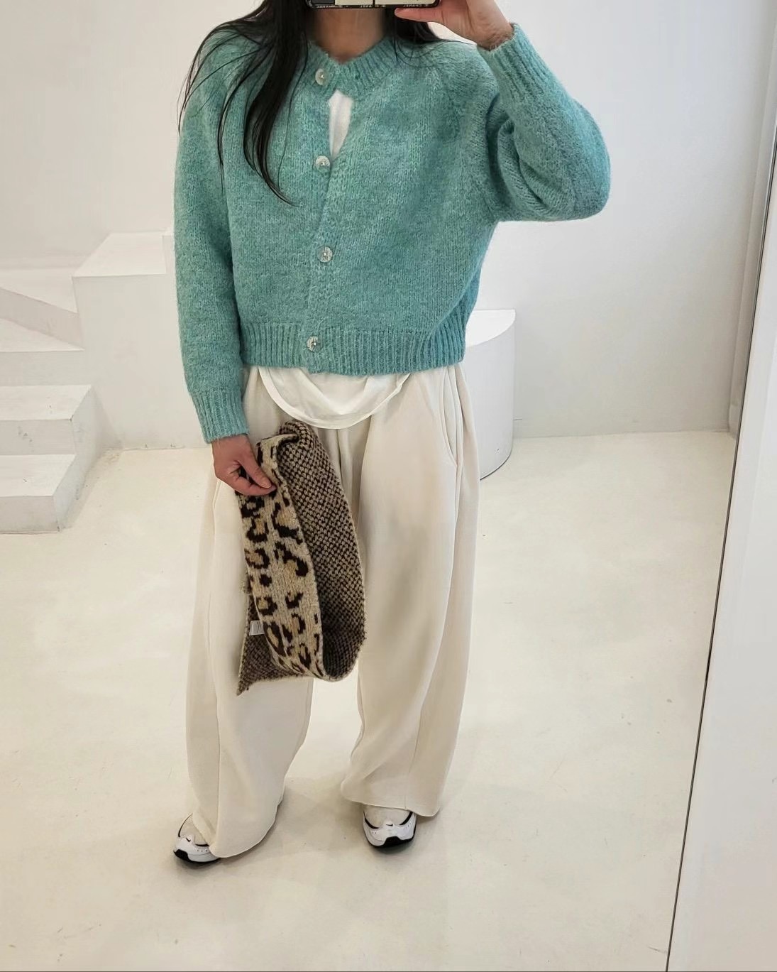 COTTONFACTORY直郵韓國代購女裝新款休閑24秋冬時尚針織衫開衫COTTONFACTORY針織衫
