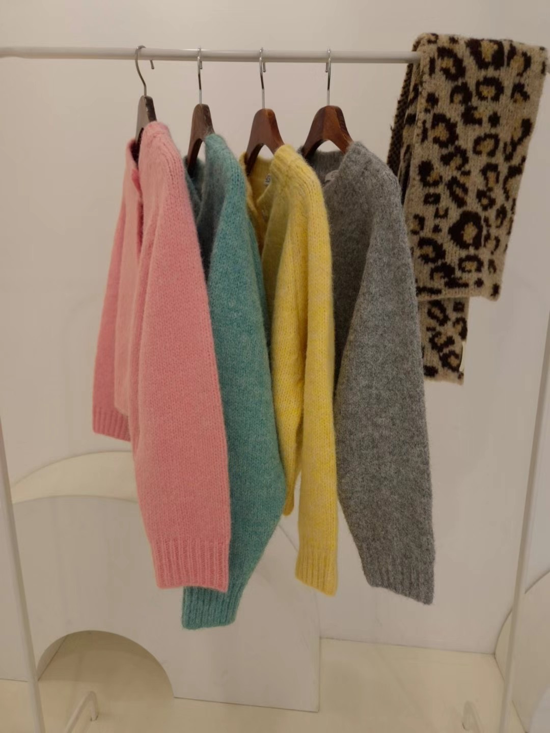 COTTONFACTORY直郵韓國代購女裝新款休閑24秋冬時尚針織衫開衫COTTONFACTORY針織衫圖色3左三色