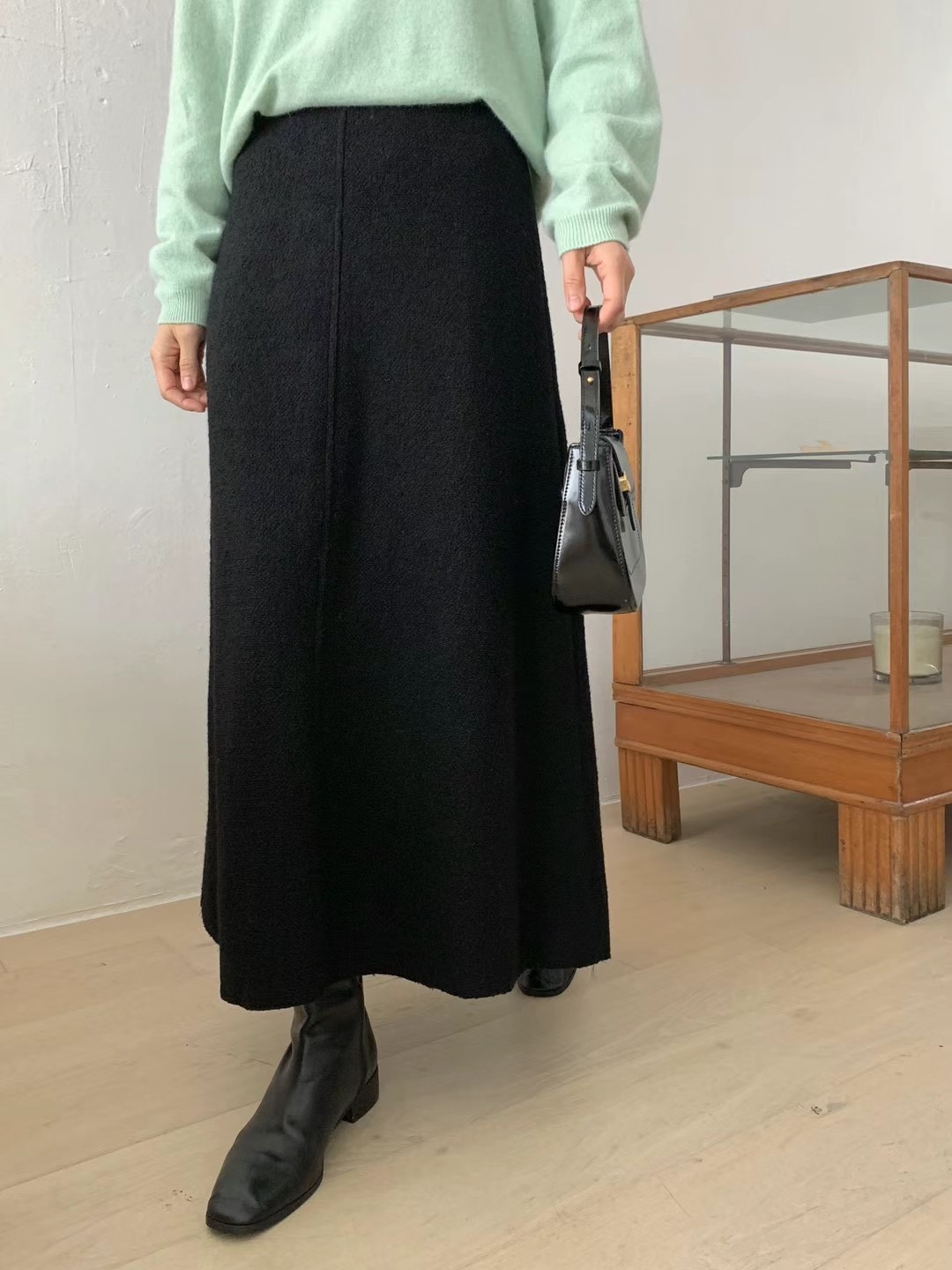 SOAF直郵韓國代購女裝新款熱賣真品職業推薦休閑24秋冬長裙SOAF長裙圖色2
