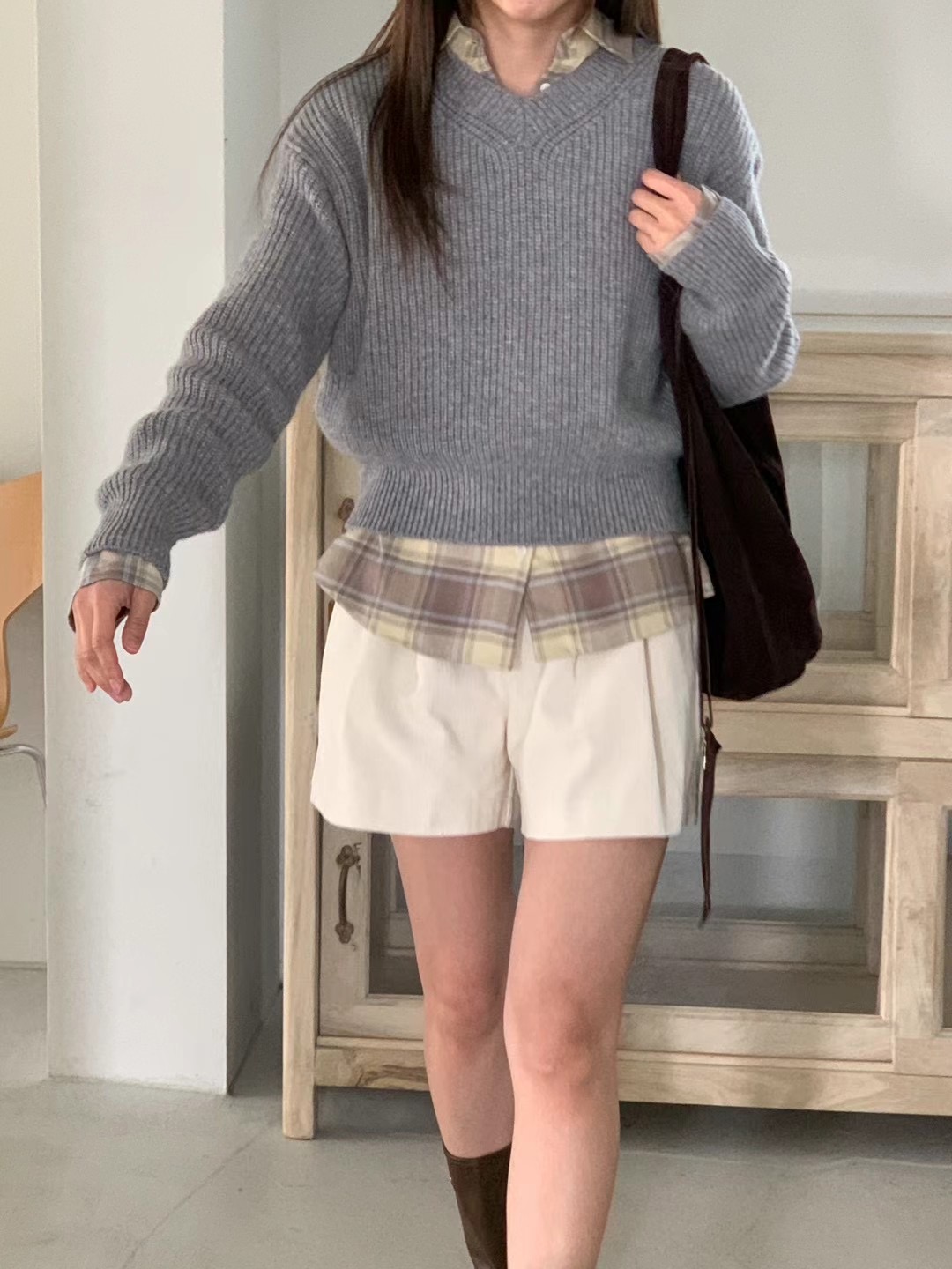 SOAF韓國直郵東大門代購女裝新品人氣時尚職業休閑真品針織衫SOAF針織衫