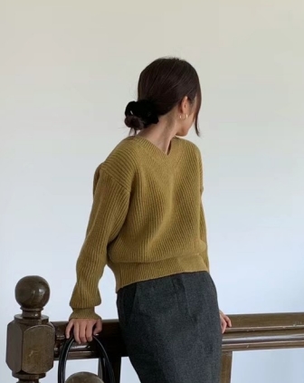 SOAF韓國直郵東大門代購女裝新品人氣時尚職業休閑真品針織衫SOAF針織衫圖色3