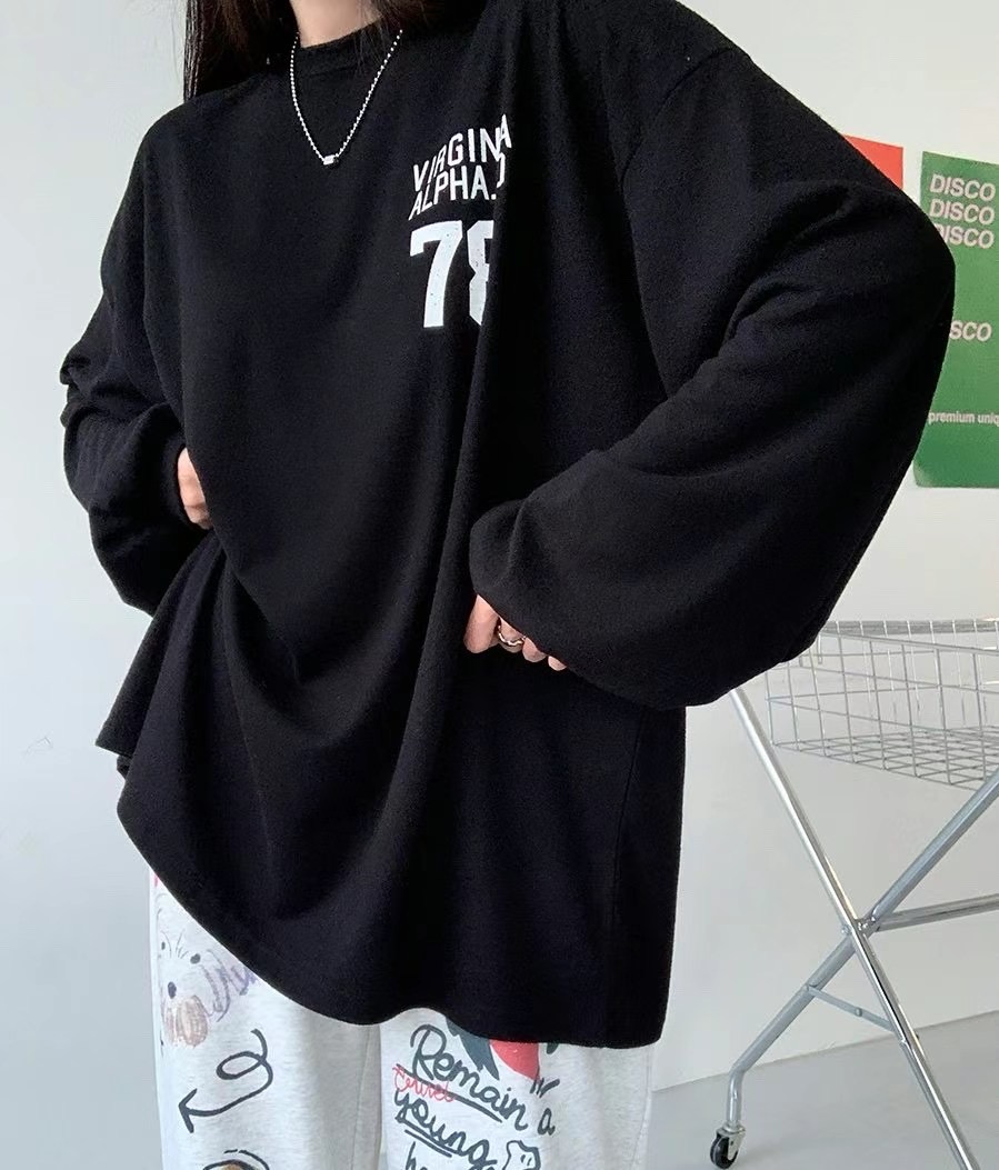 UNPLAN韓國直郵東大門實拍女裝新款人氣24秋冬時尚熱賣長袖T恤UNPLAN長袖T恤