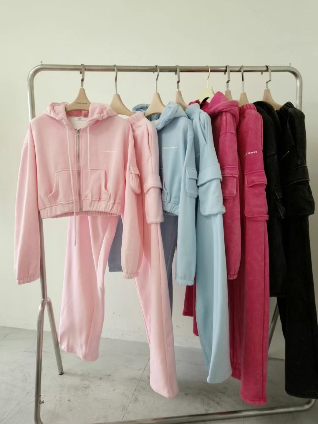 COTTONFACTORY直郵韓國代購女裝新品職業真品時尚休閑套裝水貂COTTONFACTORY套裝圖色3左三色