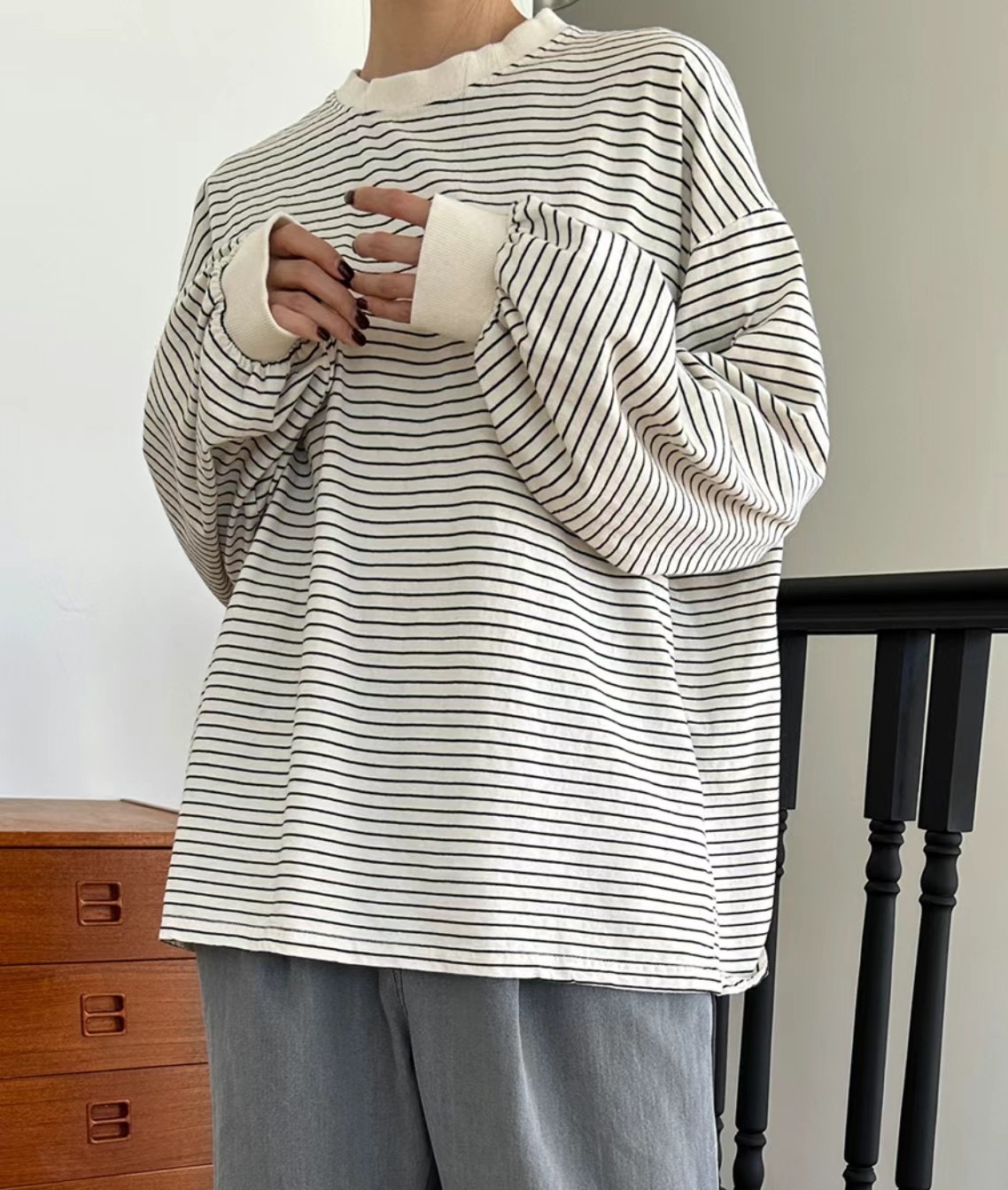 UNPLAN韓國直郵東大門代購女裝新款職業休閑時尚熱賣長袖T恤UNPLAN長袖T恤