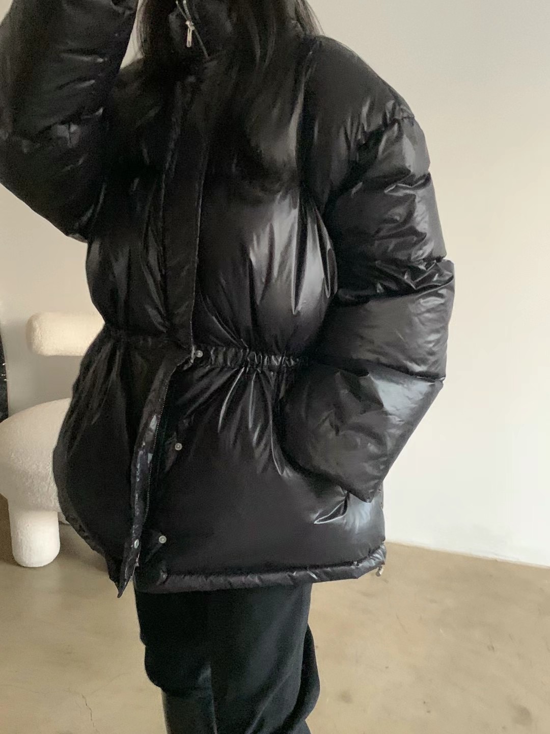 around110韓國直郵東大門代購女裝新款熱賣短款棉服填充鴨絨around110短款棉服