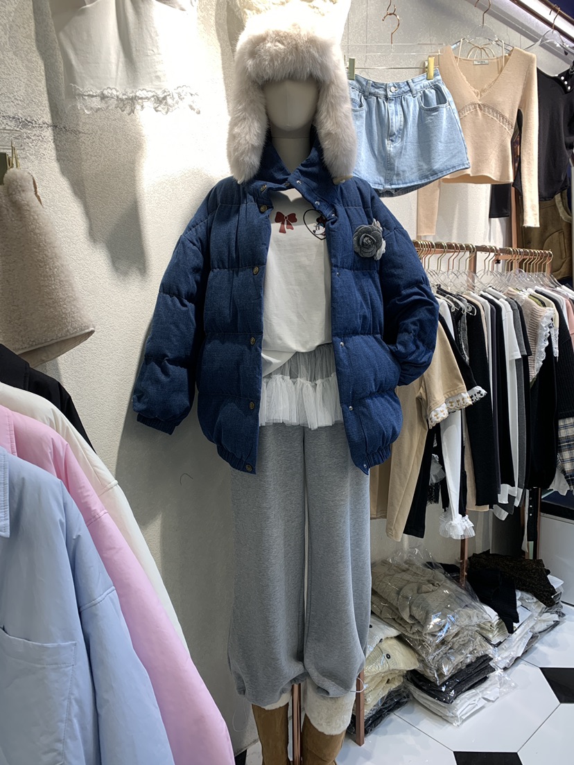 SYMBOL韓國直郵女裝新款推薦時尚真品熱賣24秋冬休閑短款棉服SYMBOL短款棉服