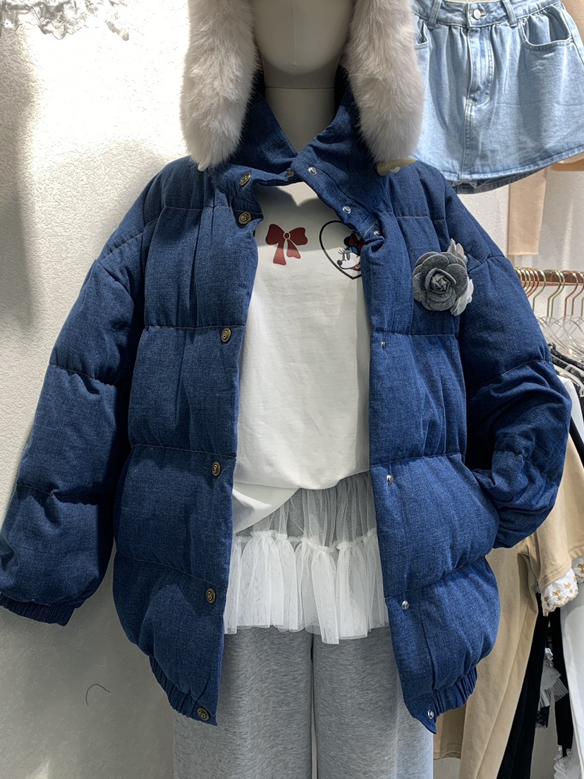 SYMBOL韓國直郵女裝新款推薦時尚真品熱賣24秋冬休閑短款棉服SYMBOL短款棉服