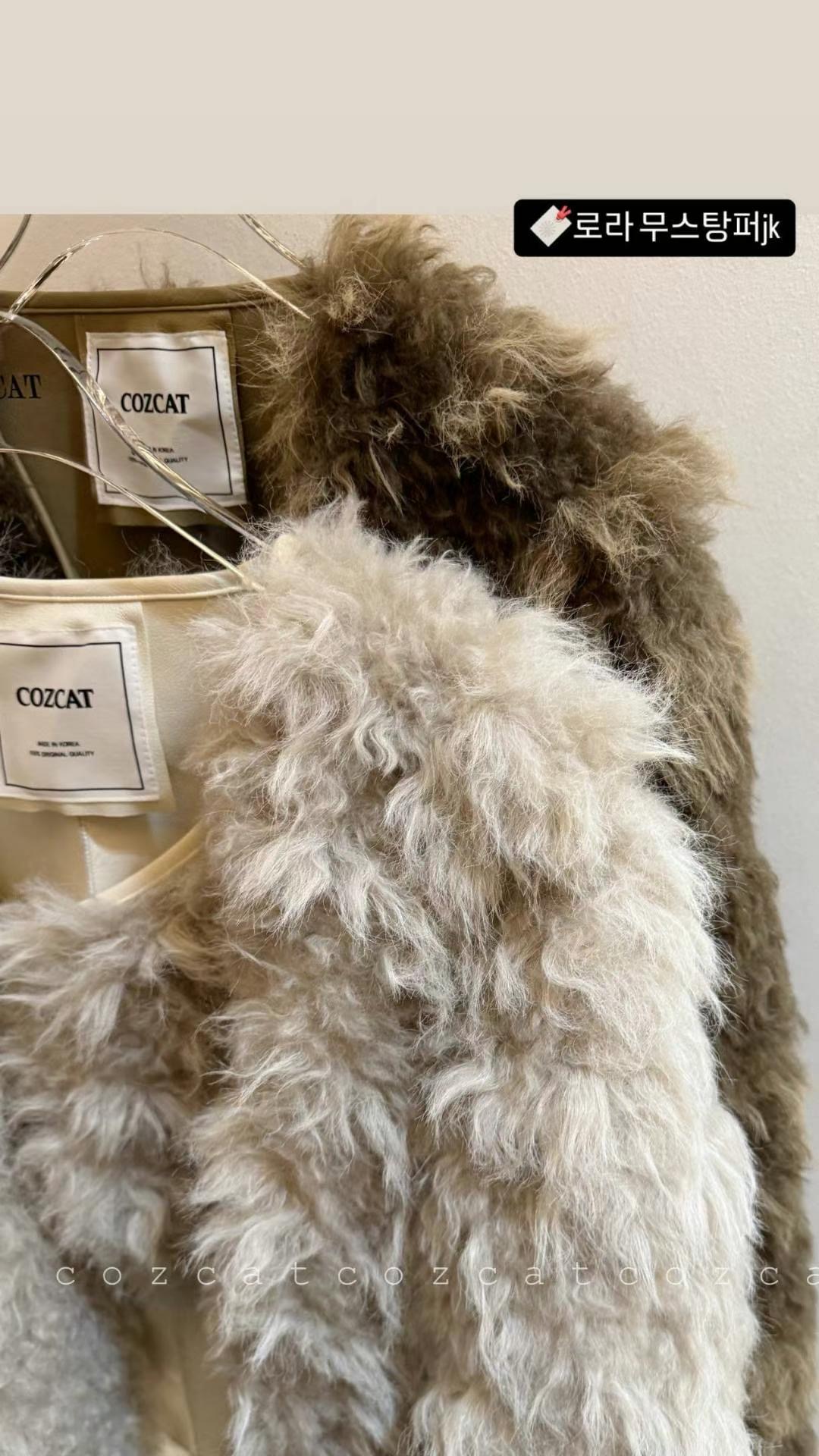 COZCAT直郵韓國代購女裝新品真品24秋冬熱賣人氣時尚休閑夾克COZCAT夾克