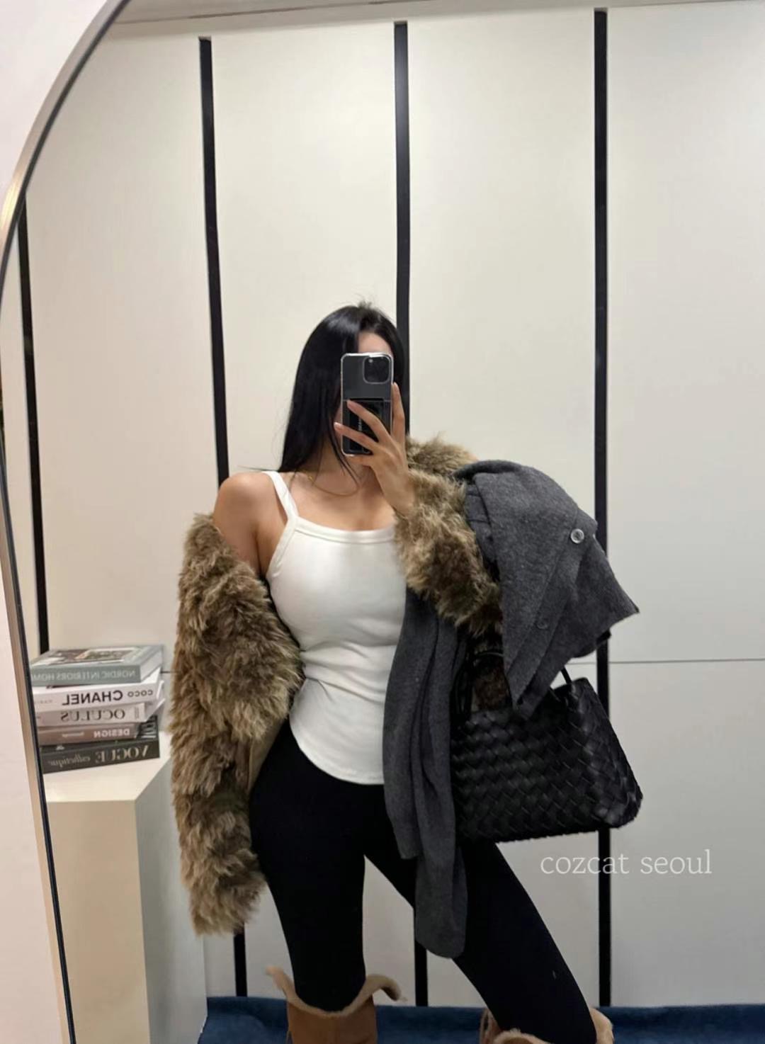 COZCAT直郵韓國代購女裝新品真品24秋冬熱賣人氣時尚休閑夾克COZCAT夾克