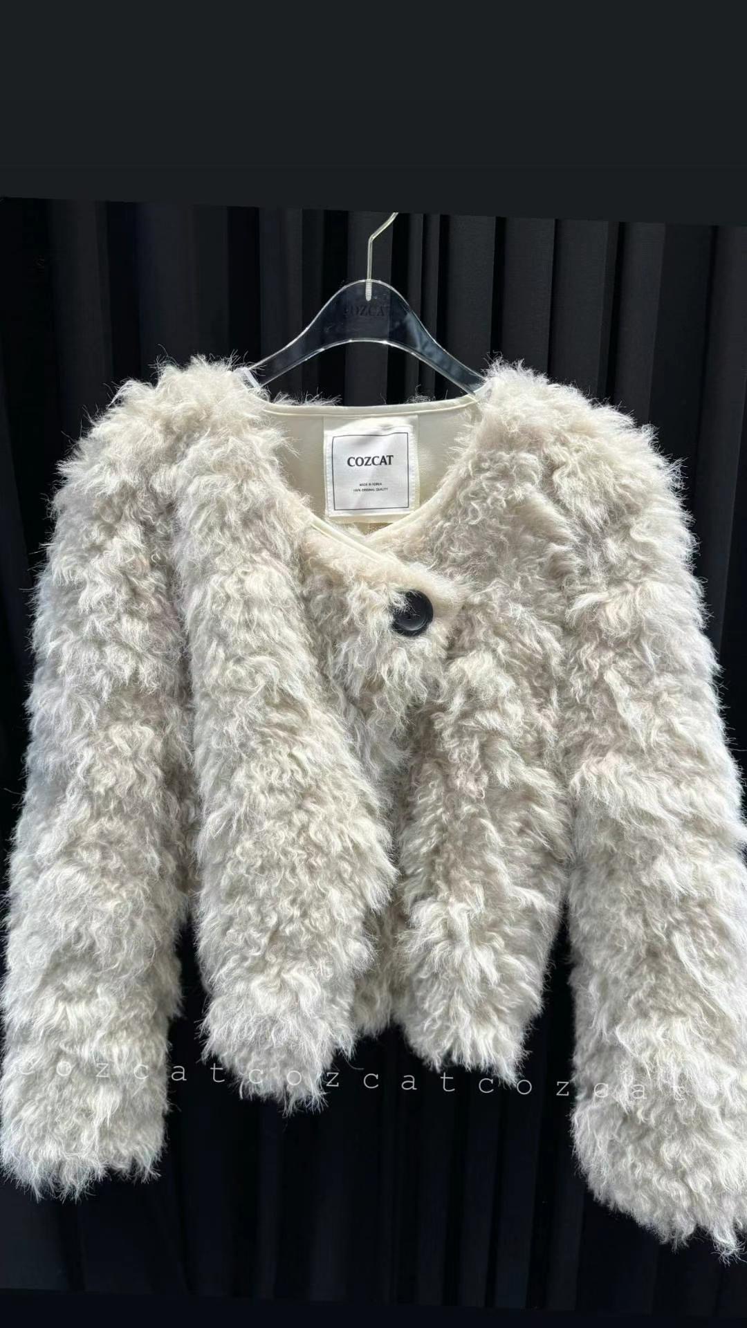 COZCAT直郵韓國代購女裝新品真品24秋冬熱賣人氣時尚休閑夾克COZCAT夾克