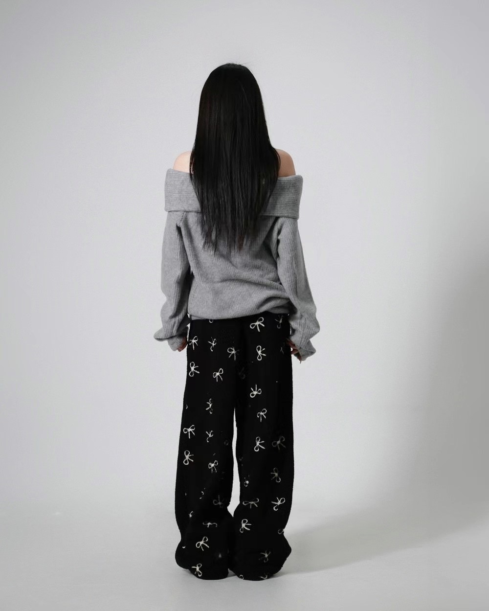 PEETS韓國直郵東大門實拍女裝新款熱賣真品職業時尚24秋冬休閑褲PEETS休閑褲