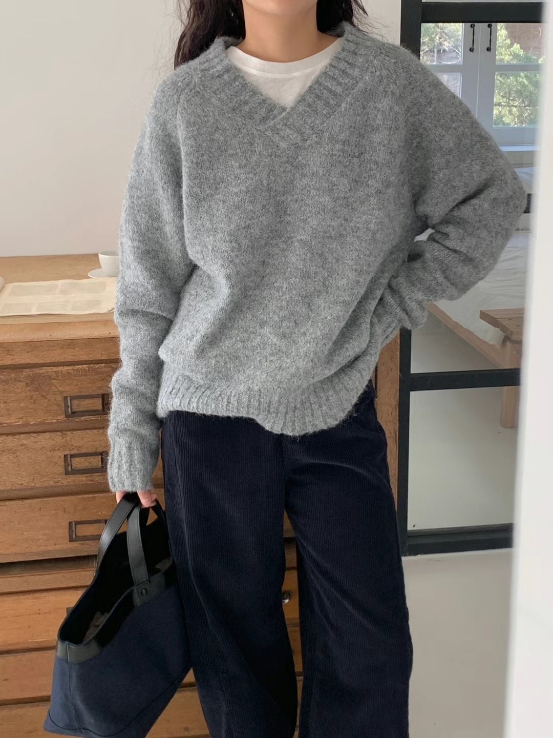 AN STAND直郵韓國代購女裝新款真品熱賣職業休閑推薦針織衫AN STAND-2件起針織衫
