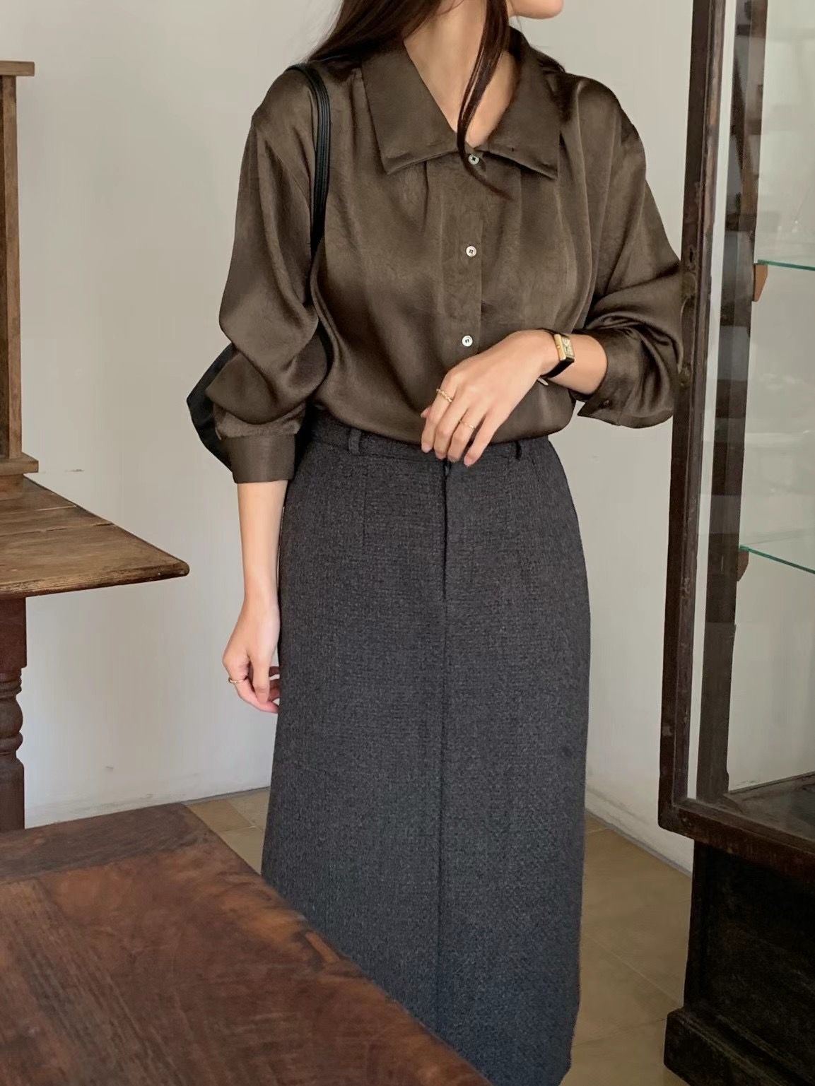 AN STAND韓國直郵女裝新款熱賣推薦人氣真品休閑半身裙中短裙AN STAND-2件起半身裙/中短裙
