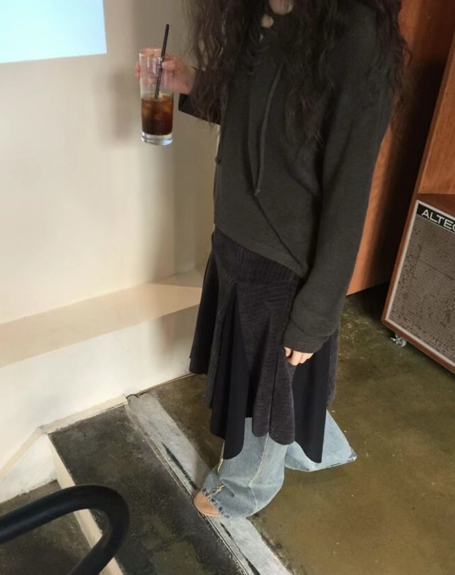 THELACREAM東大門直郵女士新品熱賣時尚24秋夏半身裙中短裙THELACREAM半身裙/中短裙